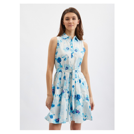 Orsay Blue-White Women Flowered Dress - Women