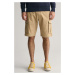 ŠORTKY GANT RELAXED TWILL CARGO SHORTS DARK KHAKI