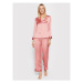 Etam Pyžamový top Gia 6530780 Ružová Regular Fit