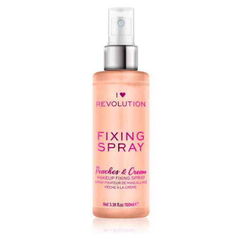 I Heart Revolution Fixing Spray fixačný sprej na make-up s vôňou Peaches & Cream