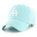 Bavlnená šiltovka 47brand MLB Los Angeles Dodgers tyrkysová farba, s nášivkou, B-RGW12GWSNL-TFC
