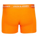 JACK & JONES Boxerky 'Kex'  tmavomodrá / tmavozelená / oranžová / biela