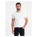 Ombre Men's BASIC classic cotton T-shirt - white