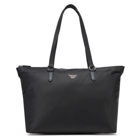 EMPORIO ARMANI Logo Black shopper kabelka
