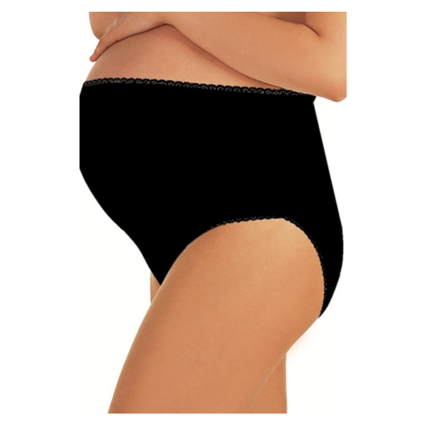 Těhotenské kalhotky Mama maxi black - ITALIAN FASHION černá XL