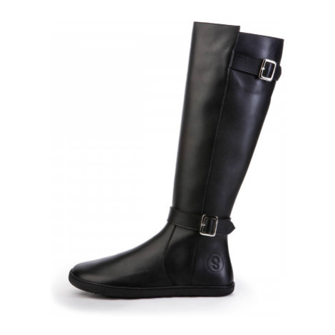 Shapen Glam Black Leather barefoot čižmy 43 EUR