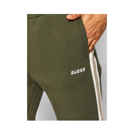 Guess Teplákové nohavice U1BA27 FL046 Zelená Regular Fit