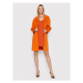 Ted Baker Úpletové šaty Bodycon 255616 Oranžová Slim Fit