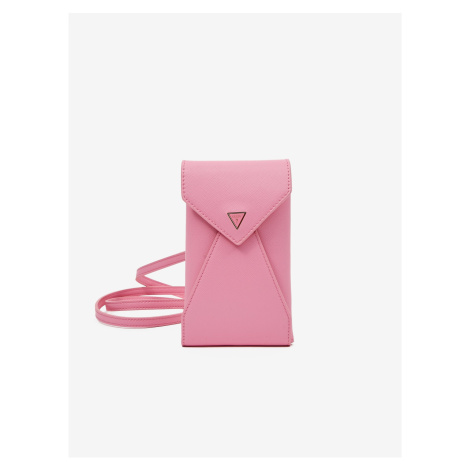 Ružové dámske puzdro na mobil Guess