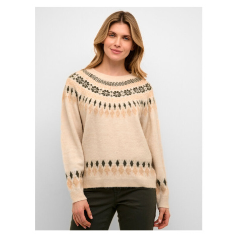 Cream Sveter Crcherry Knit 10610568 Béžová Loose Fit