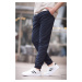 Madmext Men's Navy Blue Jogger Pants 6529