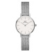 Hodinky Daniel Wellington Petite 24 Pressed Sterling dámske, strieborná farba