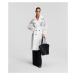 Kabát Karl Lagerfeld Hun Kim'S Edit Mesh Coat White