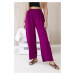 Plum wide trousers