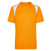 James & Nicholson Pánske bežecké tričko s krátkym rukávom JN397 - Oranžová / biela