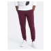 Ombre Men's BASIC cotton jogger sweatpants - maroon