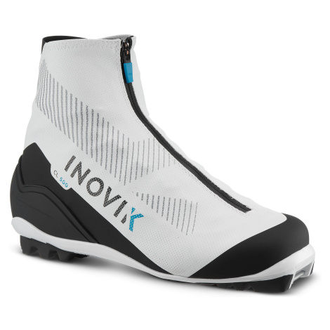 INOVIK Dámska obuv XC S Boot 500 na bežecké lyžovanie klasickou technikou BIELA