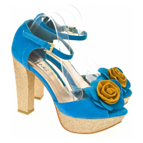 Dámske modré sandále ROSE