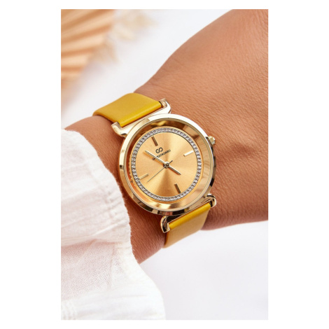 Women's leather watch Giorgio&Dario Classic Yellow