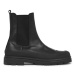 Calvin Klein Členková obuv s elastickým prvkom Chelsea Boot High HM0HM01215 Čierna