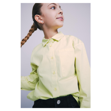 DEFACTO Girls Oversize Poplin Long Sleeve Shirt