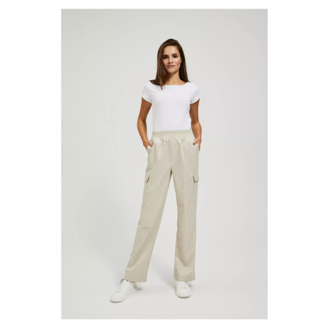 Women's beige trousers Moodo