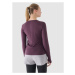 Dámske tréningové tričko s dlhým rukávom 4F LONGSLEEVE FNK-WAW24TFLOF249-50S-DARK VIOLET