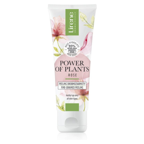 Lirene Power of Plants Rose čistiaci peeling s hydratačným účinkom