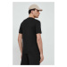Bavlnené tričko Armani Exchange čierna farba, s nášivkou, 8NZTPR ZJH4Z NOS