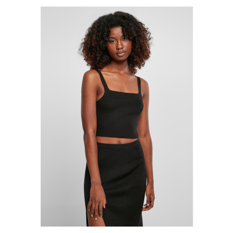 Women's Cropped Knit Top Black Urban Classics