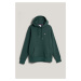 MIKINA GANT REG SHIELD HOODIE TARTAN GREEN