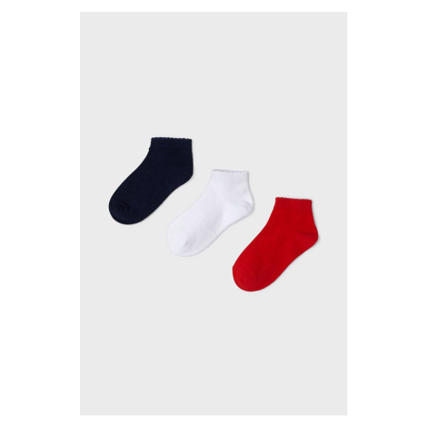 Detské ponožky Mayoral (3-pak) tmavomodrá farba
