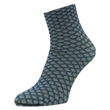 FALKE Ponožky 'Gleaming Hive'  námornícka modrá / smaragdová / čierna