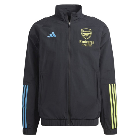 FC Arsenal pánska futbalová bunda Tiro Present black Adidas