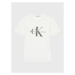 Calvin Klein Jeans Tričko Monogram Logo IU0IU00267 Biela Regular Fit