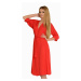 Bathrobe De Lafense 892 Visa long 3XL-4XL women's red 024