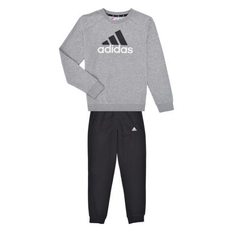 adidas  Essentials Big Logo French Terry Joggers Set  Súpravy vrchného oblečenia Šedá