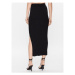 Calvin Klein Midi sukňa Iconic K20K205718 Čierna Slim Fit