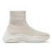 Tommy Jeans Sneakersy Sock Boot Monocolor EN0EN02105 Béžová