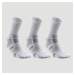 Športové ponožky RS 560 vysoké 3 páry bielo-sivé