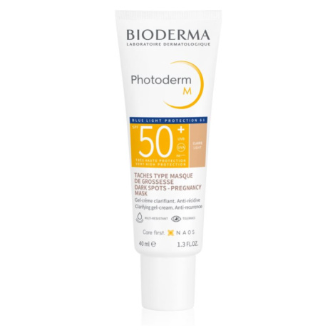 Bioderma Photoderm M ochranný tónovací krém proti pigmentovým škvrnám SPF 50+ odtieň Light