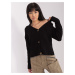 Black women's cardigan with buttons