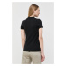 Bavlnené polo tričko Armani Exchange čierna farba, 8NYF73 YJ17Z NOS