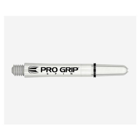 Násadky na šípky TARGET Pro Grip Spin stredné 41mm, biele, 9 ks