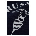 Polokošeľa Trussardi Polo Printed Logo Cotton Piquet Modrá
