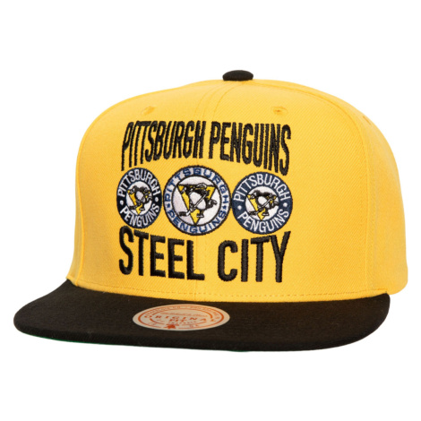 Pittsburgh Penguins čiapka flat šiltovka City Love Snapback Vintage Mitchell & Ness