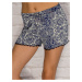 Blue boho style shorts