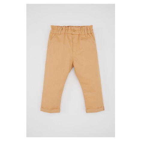 DEFACTO Baby Girl Paperbag Folded Leg Gabardine Trousers