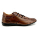 Duca Di Morrone  Raul - Leather Brown  Módne tenisky Hnedá