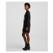Šaty Karl Lagerfeld Sequins Logo Sweat Dress Čierna